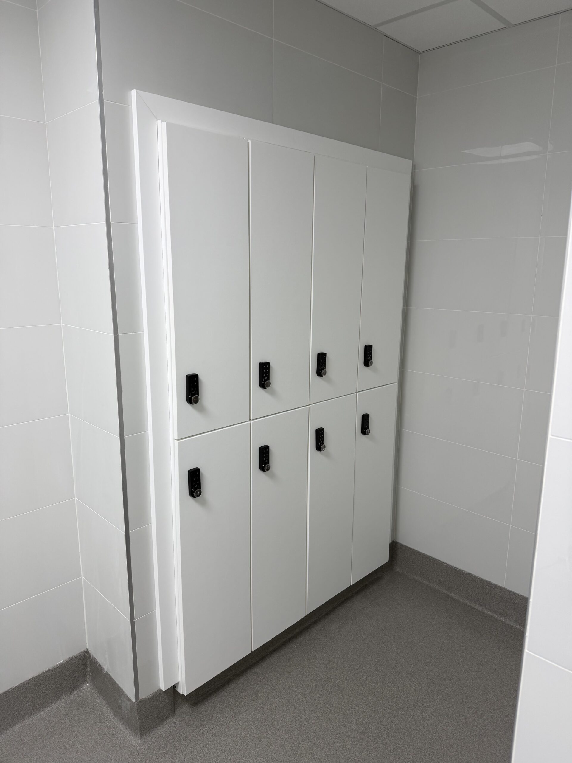 Lockers with digital locks