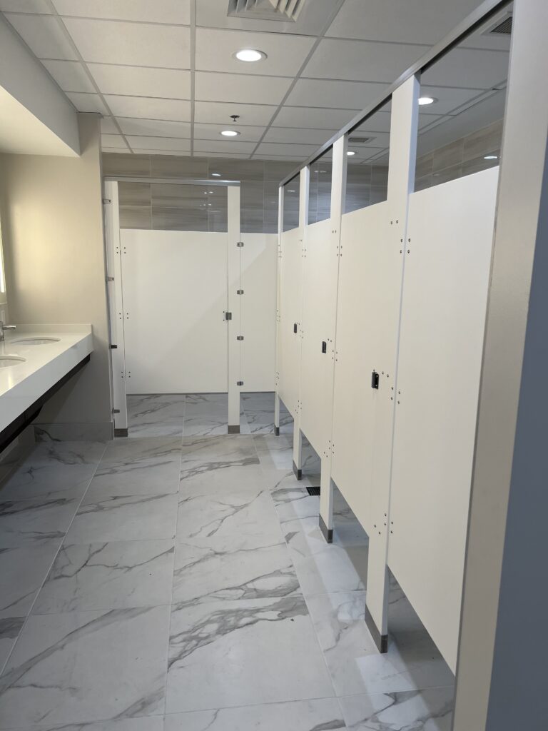 Modern public restroom
